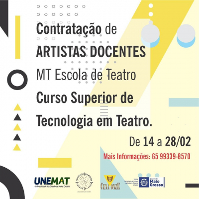 MT Escola de Teatro abre edital para contratação de artistas docentes